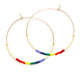 Japanese Seed Bead Hoops- multiple colorways: Champagne