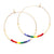 Japanese Seed Bead Hoops- multiple colorways: Seashore