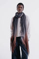 Dip Dye Cashmere Silk Scarf Espresso