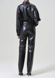 90's Pinch Waist Long in Leather Detox (Black)