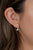 Dual Triangle Drop - Gold Earrings