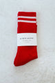 EXTENDED Boyfriend Socks: Red
