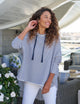 Kane Capelet Hoodie White & British Royal Navy