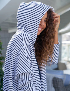 Kane Capelet Hoodie White & British Royal Navy