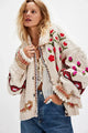 Rosebud Cardi Ivory Combo