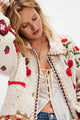 Rosebud Cardi Ivory Combo
