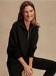 Catherine Half Zip Sweat Black