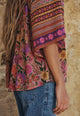 Swan Lake Short Sleeve Blouse Lilac Rose