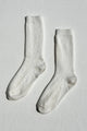 Cottage Socks: White Linen
