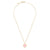 Gemstone Heart Necklace: White / Moonstone