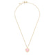 Gemstone Heart Necklace: White / Moonstone