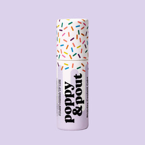 Purple Birthday Confetti Cake Lip Balms