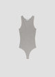 Maria Rib Tank Thong Bodysuit Heather Grey