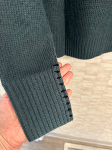 Cashmere Waffle Sweatshirt Juniper Green