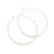 1.5" Classic Hoop Earrings: Silver