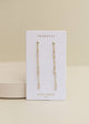 Gemstone Chain Drop Earring - Rose Quartz