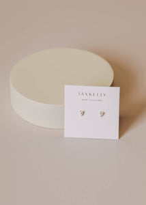 Teardrop - White CZ - Earring