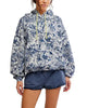 Printed Final Call Hoodie Wild Side Navy Combo