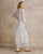 Aerin L/S Boho Dress Blue Floral