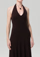 Mila Halter Dress Chocolate