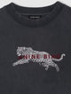 Spencer Sweatshirt Leopard Washed Black