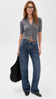 Tabitha Cardigan Charcoal Heather