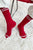 EXTENDED Boyfriend Socks: Red