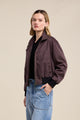 Quincy Mock Neck Jacket Mole