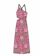 Cosima Maxi Cut Out Dress Multi