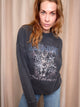 Miles Sweatshirt Leo Muse Washed Black
