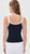 Belle Spaghetti Strap Tank Top Navy White