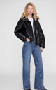 Cyrus Jacket Black Recycled Leather
