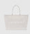 Leo Canvas Tote Washed White Leopard