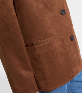 Salie Faux Suede Brown Jacket