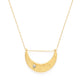 Starlight Crescent Necklace: Crystal
