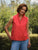 Olivia Popover Tank Cherry