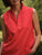 Olivia Popover Tank Cherry
