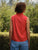 Olivia Popover Tank Cherry