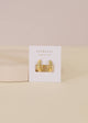 Small Channel Gold Hoop Earrings