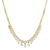 CZ Bib Necklace: Gold