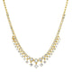 CZ Bib Necklace: Gold