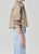 Everly Shirred Crop Jacket Catalina