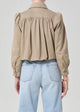 Everly Shirred Crop Jacket Catalina