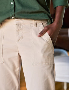 Blackrock Italian Cotton Pants in Chalk