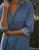Mary Classic Shirt Dress Vintage Stonewashed Indigo