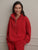 Hawley Half Zip Sweat Red Marl