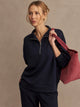 Hawley Half Zip Sweatshirt Navy
