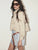 Everly Shirred Crop Jacket Catalina