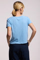 Elisha Short Sleeve V-Neck Tee Pacific