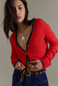 School Girl Cardi Cherry Pop